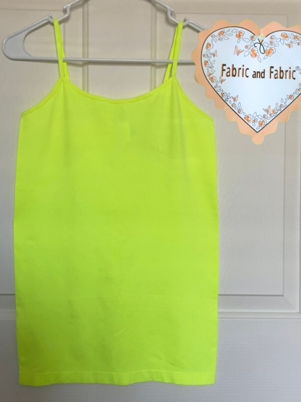 Fabric and Fabric - Yellow Neon Tank Top